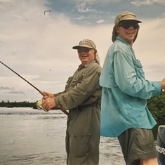 Mar 15, 2004 PaPa John and Son Jeff fishing at Chokoloskee FL.