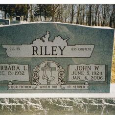 Riley Family Tombstone's