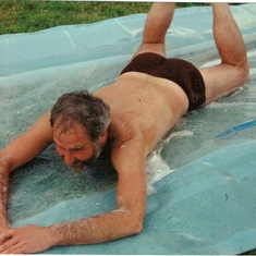 One of the many fun memories from my childhood! THE WATERSLIDE!