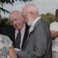 John at my wedding July 2007with Jean Lewis on the left and Sue Wilson on the right