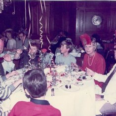 Xmas 1983  in a hotel with some of the BA staff and families.