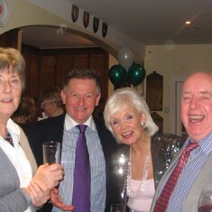John, Val, Robert Beccy at Sue's farewell party 2010