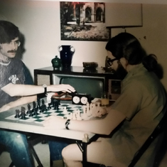 John was a lifelong chess player, here with brother George.