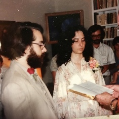 John and first wife Leslie Shimp at their wedding.