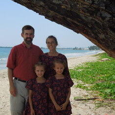 Family at Mani Beach