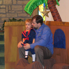 John with Alissa in 2004 at Miamisburg SDA Church