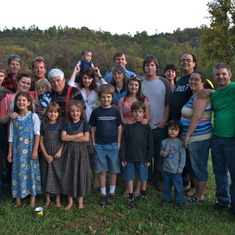 A lot of Pam's family at her dad's 80th birthday celebration