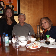 One of many meals with our wonderful friends, John & Susan at VIP Lounge (2010) & a time to have more laughter!