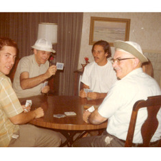 Playing Cribbage with Cousin Dick Drowley 1970