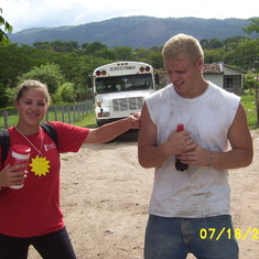 Honduras Mission Trip 2005 - Sharon hitting her brother :)