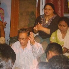 My dad loved to sing Christian hymns (bhajan). 2012.