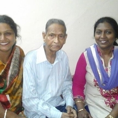 With two of the daughters, Nov. 2014