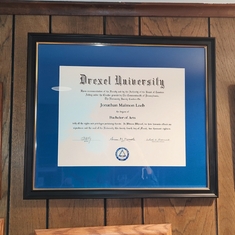 B.A. Drexel University diploma - March 24, 2018
