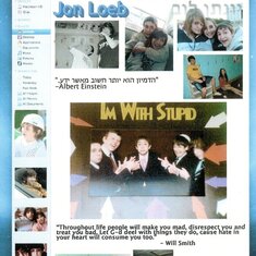 Jon's personal page from the Saligman Yearbook