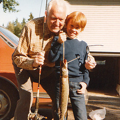 Jon & his grandfather (Pop-Pop) in Sweden