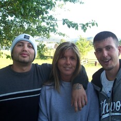 Mama and her boys! I so miss you both