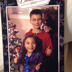 In 2013 Justin and Juliette wanted to wear Spider-Man pajamas for the Chrismas card pictures in honor of Uncle Jonny