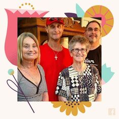 Left to right:
1. Cathy Vaughan - Aunt
2. Randy Vaughan - Dad
3. Irma V. Farrell - Grandmother to Jonathan Mother of Jonathan's Dad
4. Ray Burnette - Uncle