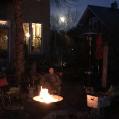 Our monthly firepit and full moon ritual.