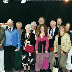 Aunts, uncles, folks and sibs at our Man of La Mancha at Iowa City Community Theatre in 2004.