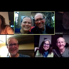 Jonathon's 60th virtual birthday party with close friends, May 2, 2020