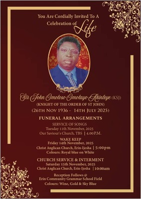 Mr. John Omotosho Omotayo Akinleye