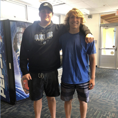 Yoosep and his inseparable friend Ryan their 1st year at CSUMB 