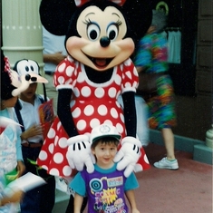 Jordan & Minnie at Disney