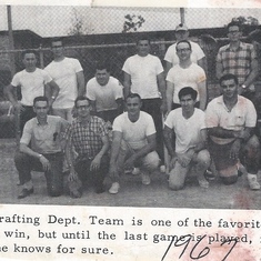 Dad Drafting Team Pic 1967