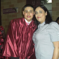 8th grade graduation, mommy proud of her son