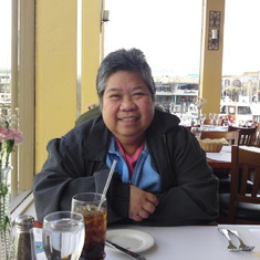 Eating at a restaurant in San Francisco 2011