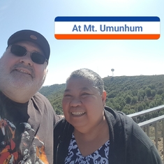 At Mt. Umunhum with Husband Roger in October 2017