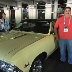 Joe after he purchased Chevrolet Chevelle at Barrett Jackson auction.