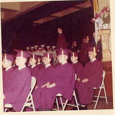 SOS graduation 1960 Can't see Joe but he's there in the front row somewhere. 