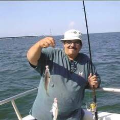Dad loved to fish. He liked outdoor things like hunting and fishing.