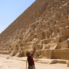 Classic Joe, at the The Great Pyramid of Cheops, Giza. 2007