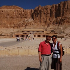 Joe and Xiao-Wei. Valley of the Kings, Luxor. 2007