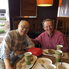 With long time friend, Dr Kent Aiken (2017, Christiansburg)