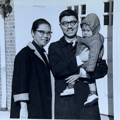 With mother and Michael in Blacksburg