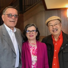 With Elena and John Leshyn, 2017.