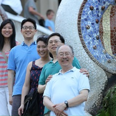 Dad and the Gang of Four (2013, Park Güell, Barcelona)