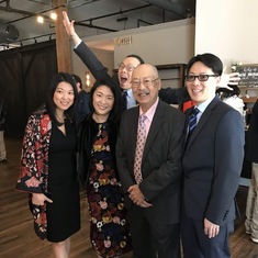 Dad and the Gang of Four at Lisa and Alex's Wedding (2018, Atlanta)