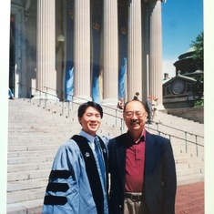 Vincent's doctoral graduation (2001, Columbia)