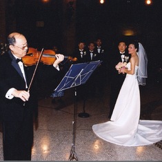 Dad played "Meditation de Thais" at Janie and Vincent's wedding (2003, NYC)