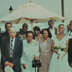 Uncle Needie at Tanya and Barry's Wedding in 2000