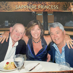 Picture taken on the Sapphire Princess Mexico Cruise in 2009.  Dennis Beldon  &  Joe DeSouza
