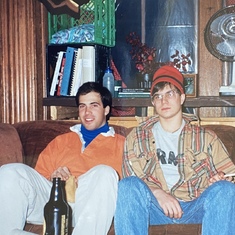 Joe & Gabe 1990-91.  We made it back up the hill after some beers & Nectar’s fries 