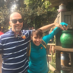 Joe and Cordelia in the Honey Pot at Disneyland