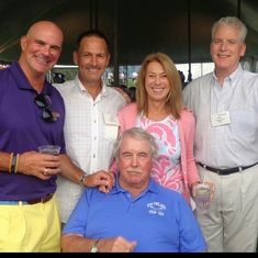 Joe with Coach Lamb and friends at Williams College Alumni Golf Tournament 