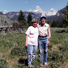 Sylvia and Joe at the Tetons